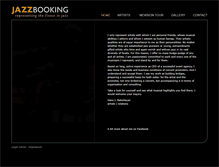 Tablet Screenshot of jazz-booking.com